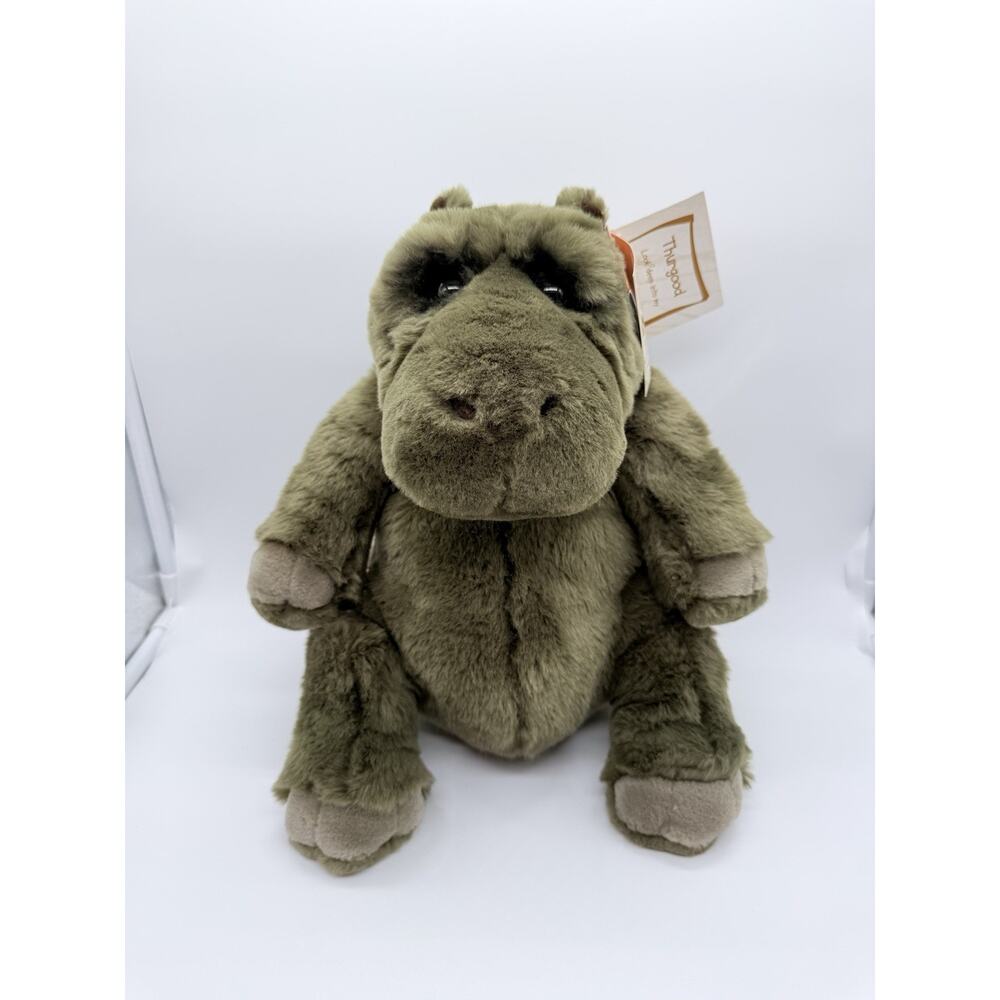 Dakin Lou Rankin Friends Thurgood Hippo Plush Stuffed Animal Toy 14"